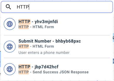 davinci flow search example