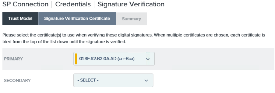 An image of the Box Signature Verification Certificate.