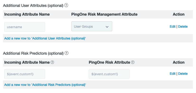 PingOne Risk IdP Adapter screenshot.