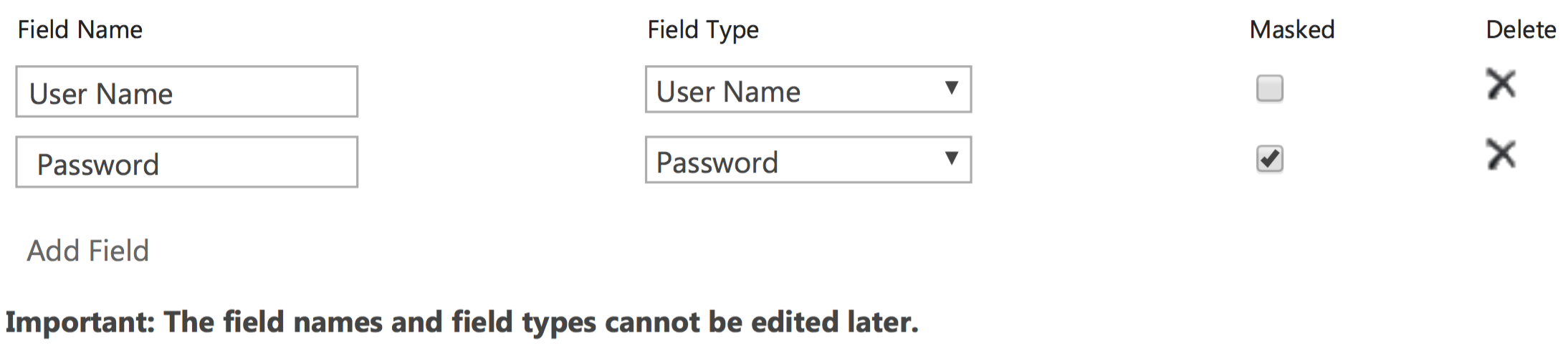 screen capture of username and password fields