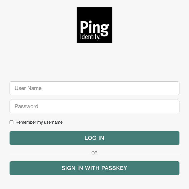 Example login page with WebAuthn conditional UI