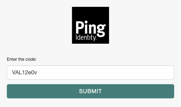 Visit the verification URL to enter the user code.