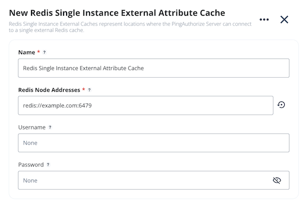 Screen capture of defining Redis configuration values for a new Redis cache, with arrows pointing to the required fields and the save button