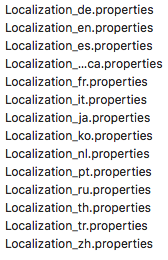 A screen capture of the file list.