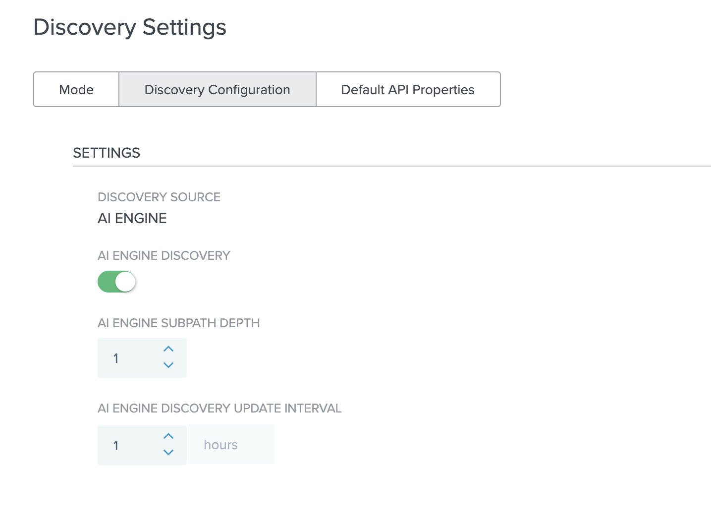 PingIntelligence discovery configuration