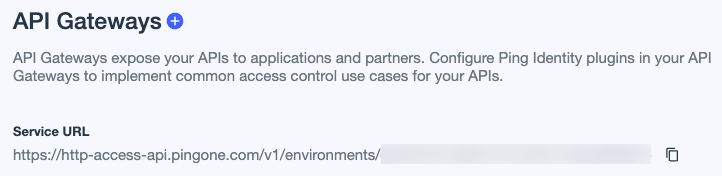 Screen capture of the API Gateways page in PingOne Authorize.