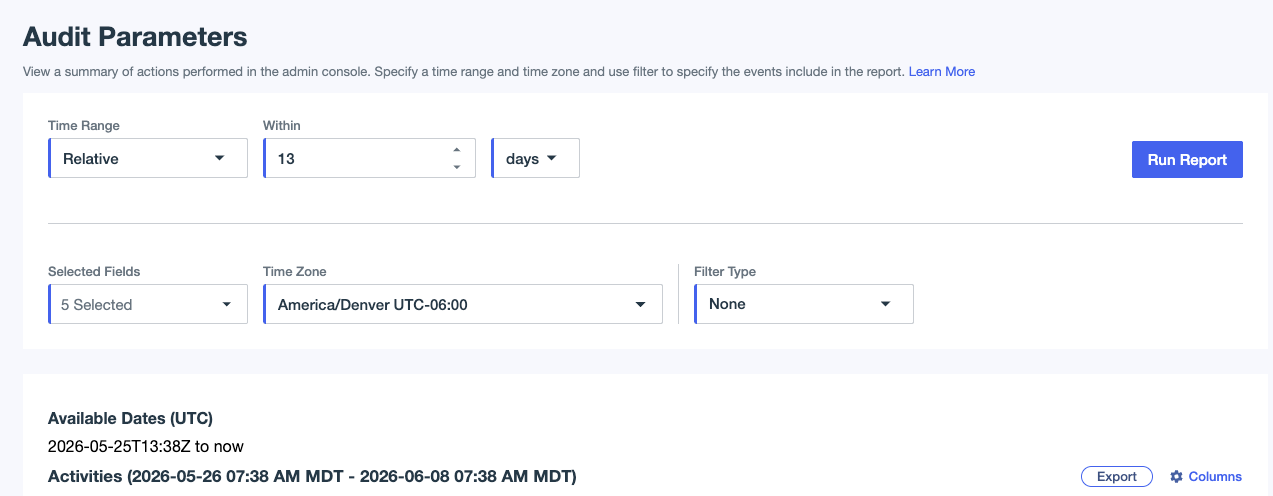 A screen capture of the main audit page and ui refresh.