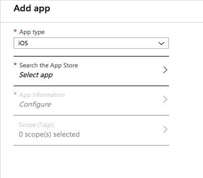 A screen capture of the Add App window and the Search the App Store section.