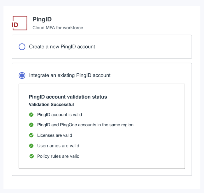 A screen capture of the migration summary window, indicating that Policy rules are valid