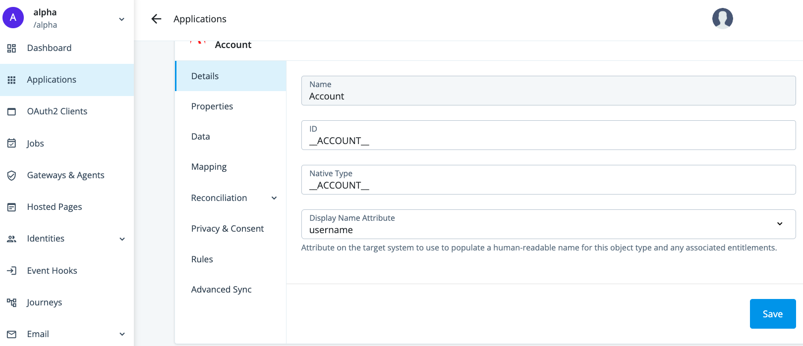 Sub-tabs under the Provisioning tab