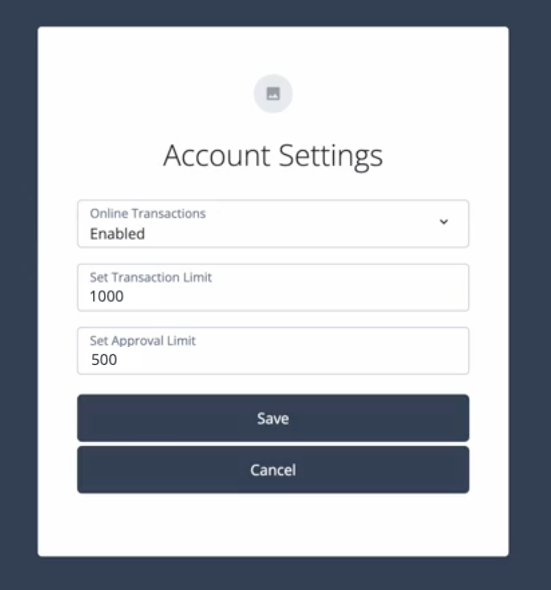 Account Settings page