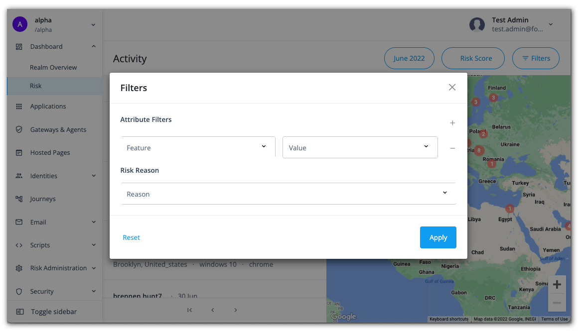 auto access advanced filtering