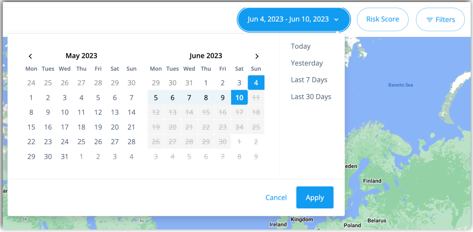 auto access date filtering