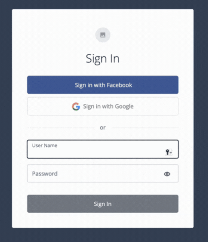 Threat detaction journey sign in screen
