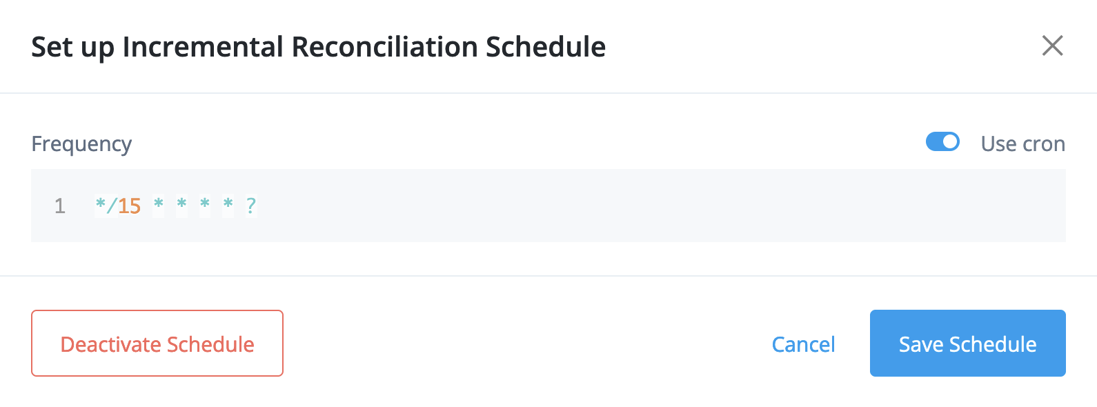 Configure a reconciliation task