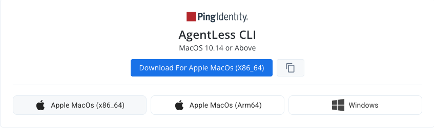 A screenshot showing the App Downloads tab with the Agentless CLI section visible.
