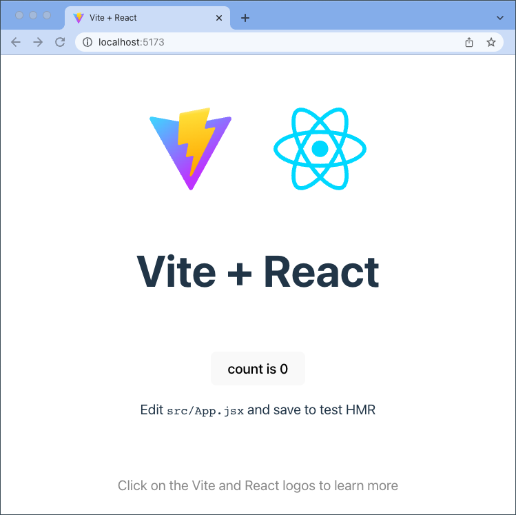 law react vite app en