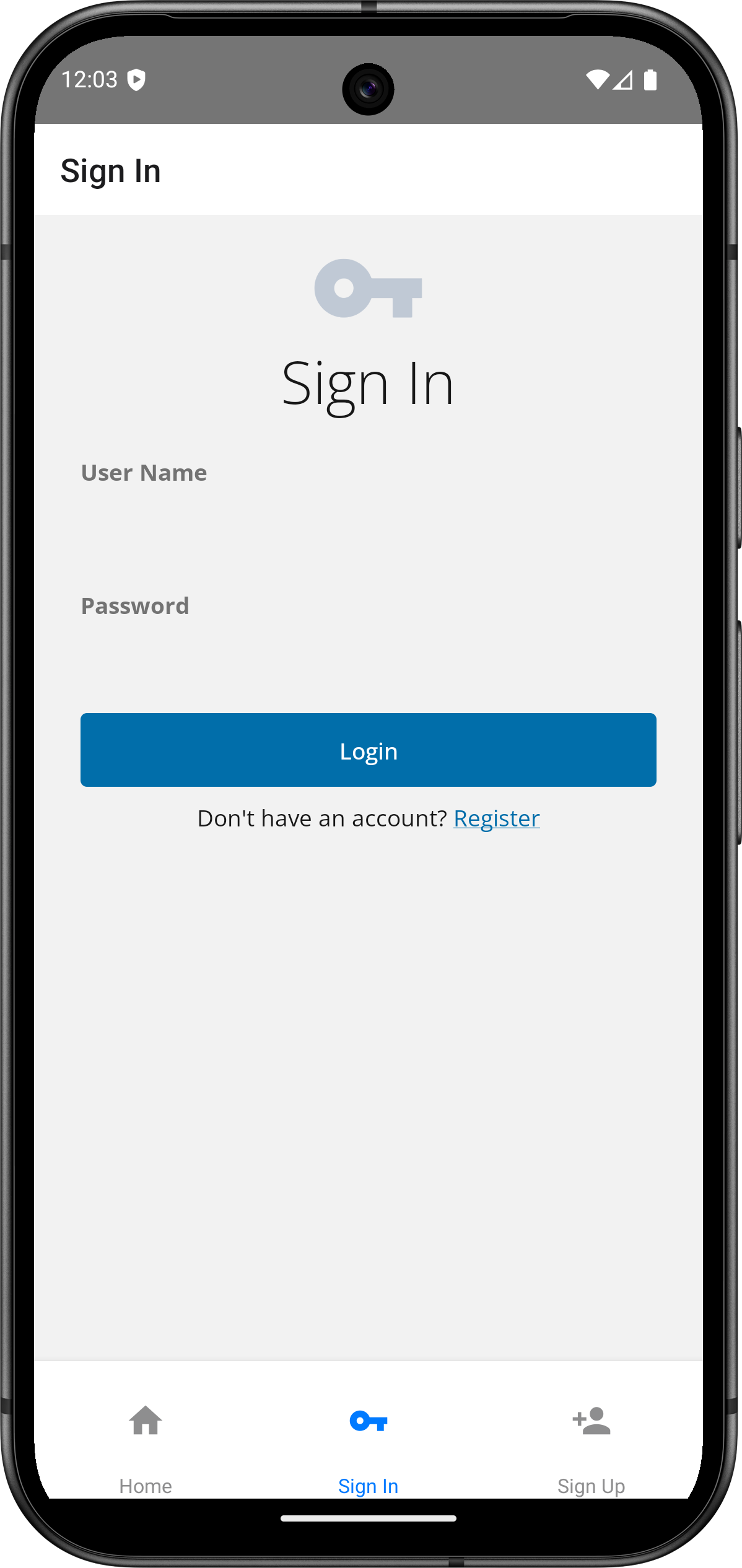 Handling the username and password callbacks of the journey