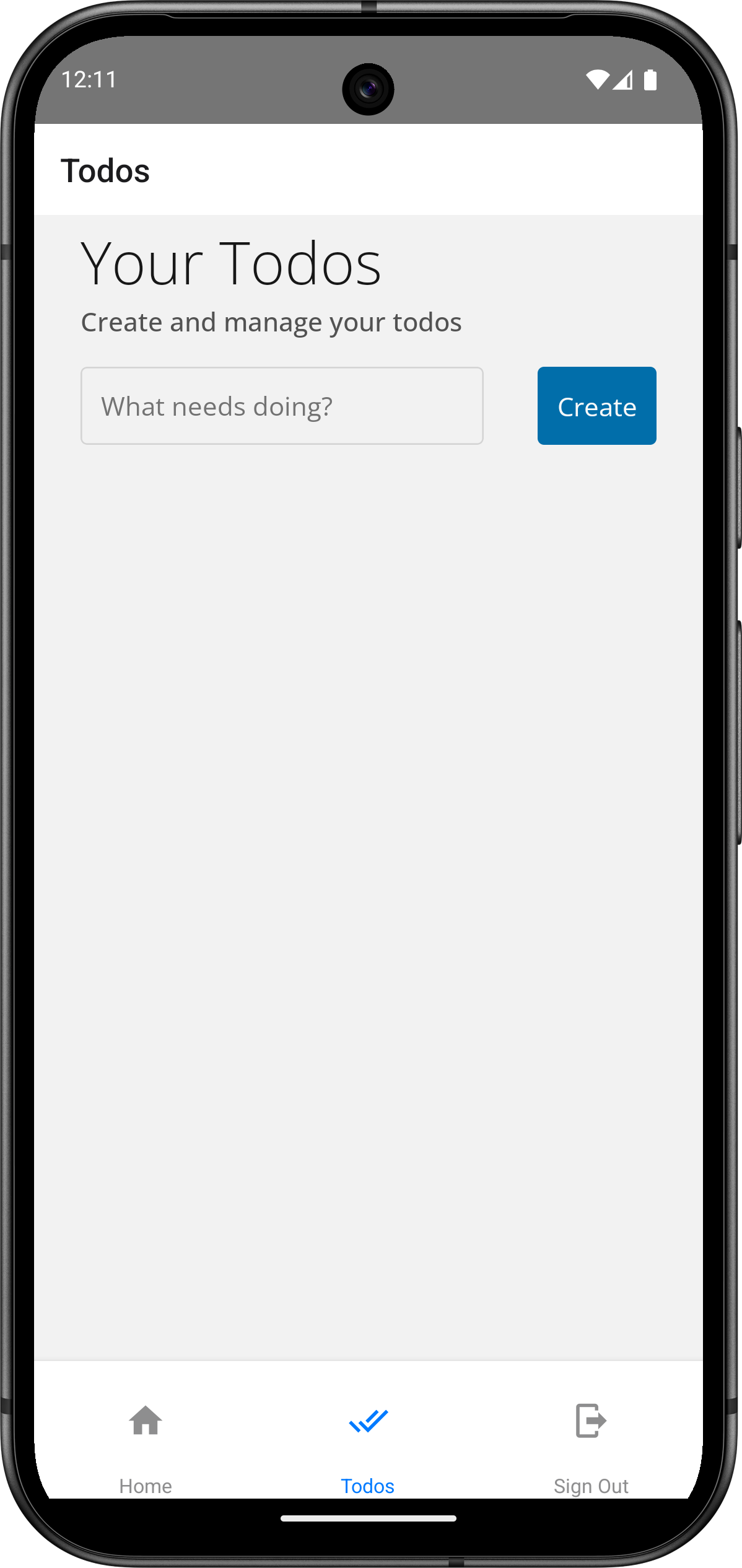 View or add todo items