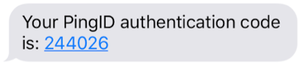 Receiving an OTP via SMS.