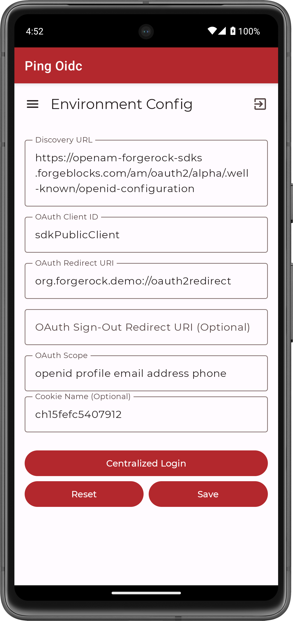 kotlin oidc app android config