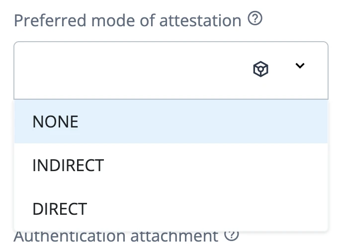 Setting preferred attestation mode to `None` to register WebAuthn devices on Android
